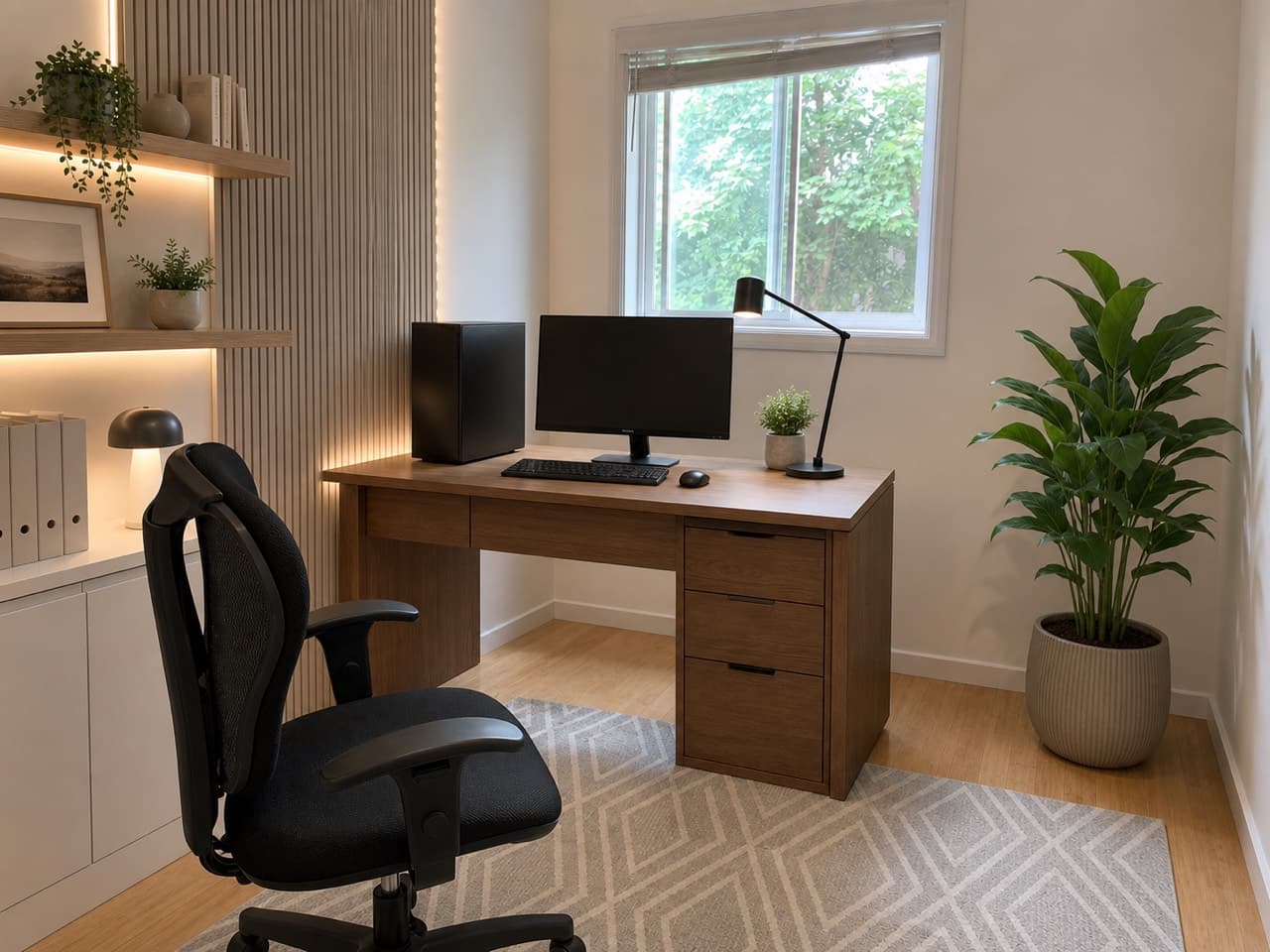 Home Office redesigned by Roomvana