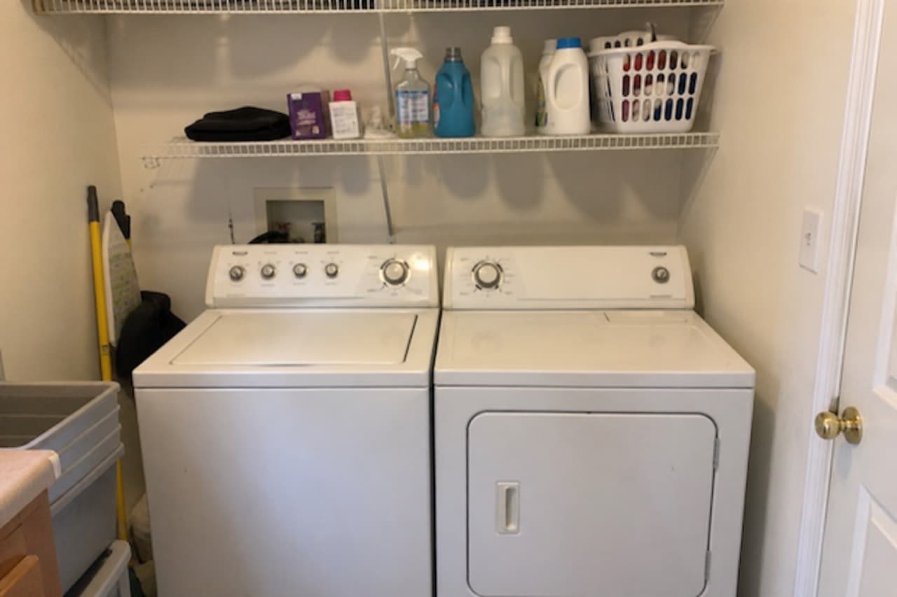 A laundry room before its AI redesign