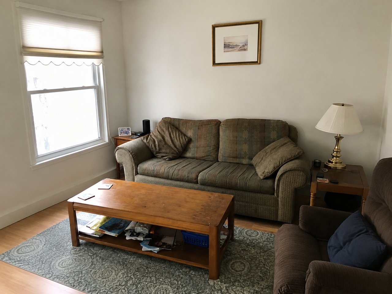 The same living room before the redesign