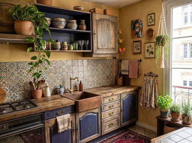 Our example kitchen in Bohemian style