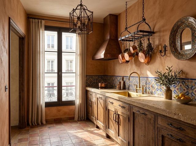 Our example kitchen in Mediterranean bathroom style
