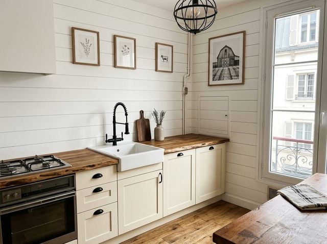 Our example kitchen in Modern Farmhouse style