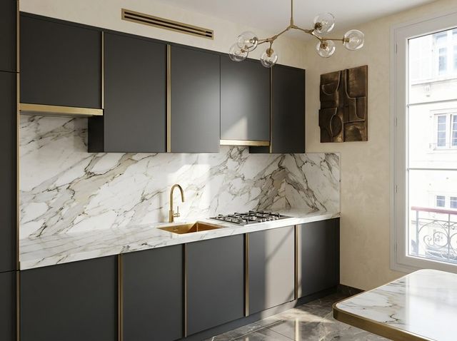Our example kitchen in Modern Luxury style