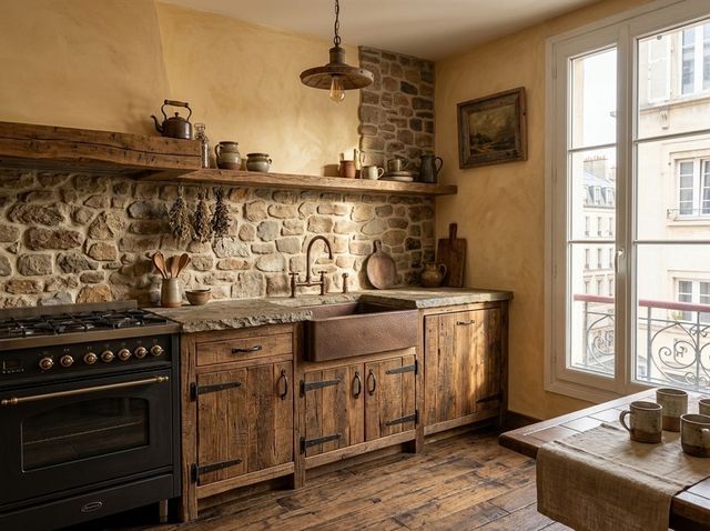 Our example kitchen in Rustic attic style